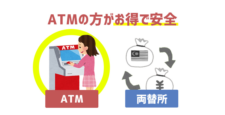 ATMの方がお得で安全